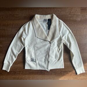 White Harley Davidson zip-up jacket w/ angel wings